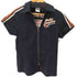 ハーレーダビッドソン HARLEY-DAVIDSON ジッパーショートスリーブシャツ レディース import:M