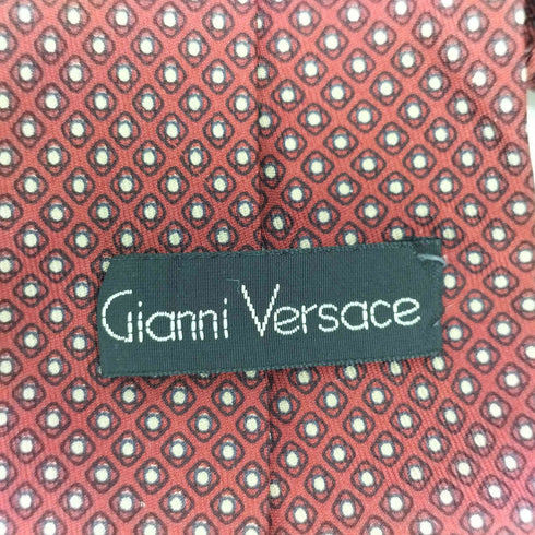 ジャンニヴェルサーチ GIANNI VERSACE 総柄 シルク ネクタイ メンズ