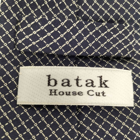 batak House Cut 総柄 シルク ネクタイ メンズ