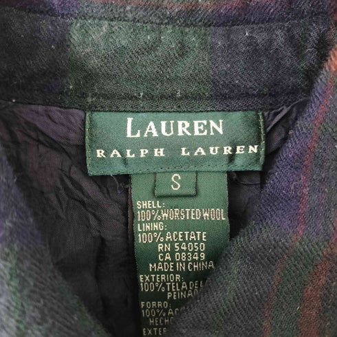 ローレンラルフローレン LAUREN RALPH LAUREN チェック柄 ネルシャツ レディース JPN:S