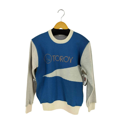TOROY 80-90s フロントロゴ アクリルウールニット メンズ JPN:M チェスト 84-92cm