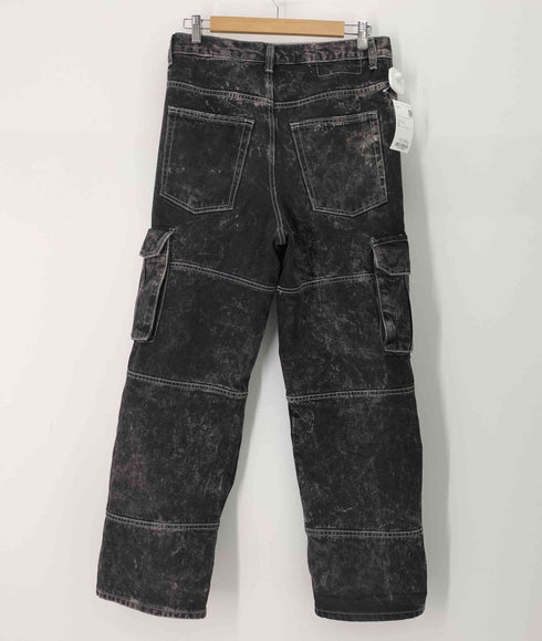 ザラ ZARA ウォッシュドデニムカーゴパンツ メンズ FR:38-40