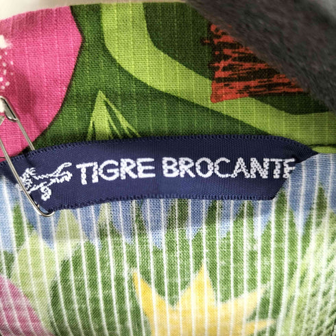ティグルブロカンテ TIGRE BROCANTE ハワイアンフラワーコードラグランタックワンピース レディース FREE