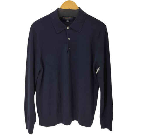 ブルックスブラザーズ BROOKS BROTHERS ロングスリーブニット ポロシャツ メンズ import:M