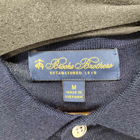 ブルックスブラザーズ BROOKS BROTHERS ロングスリーブニット ポロシャツ メンズ import:M