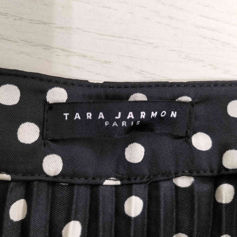 タラジャーモン TARA JARMON ドット プリーツスカート レディース 34