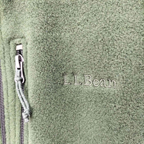 エルエルビーン L.L.Bean ワンポイントロゴ刺繍 フルジップ フリースジャケット POLARTEC メンズ import:S