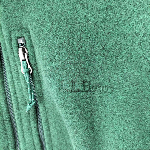 エルエルビーン L.L.Bean ワンポイントロゴ刺繍 フルジップ フリースジャケット POLARTEC メンズ import:S