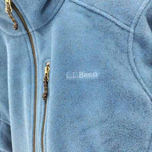 エルエルビーン L.L.Bean ワンポイントロゴ刺繍 フルジップ フリースジャケット POLARTEC メンズ import:S