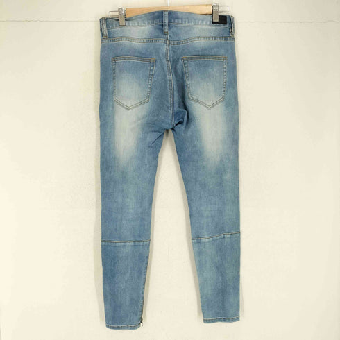 ダンケシェーン Danke Schon 21SS 裾ジップ ダメージ加工 スキニー デニムパンツ メンズ JPN:L