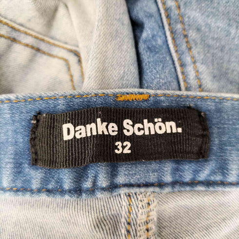 ダンケシェーン Danke Schon 21SS 裾ジップ ダメージ加工 スキニー デニムパンツ メンズ JPN:L