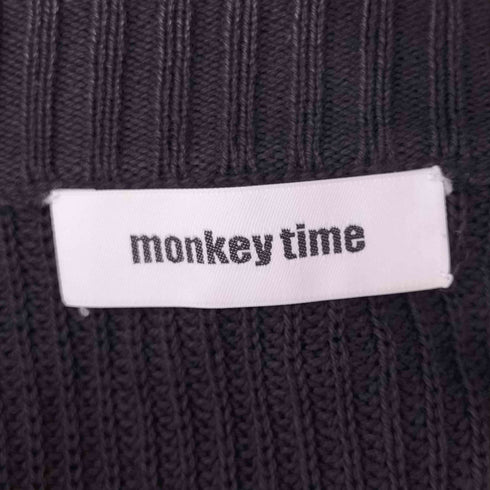 モンキータイム MONKEY TIME STONE/WASH AZE CN LS/ニット メンズ JPN:L