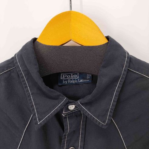 ポロバイラルフローレン Polo by RALPH LAUREN L/S ステッチウエスタンシャツ メンズ import:XL