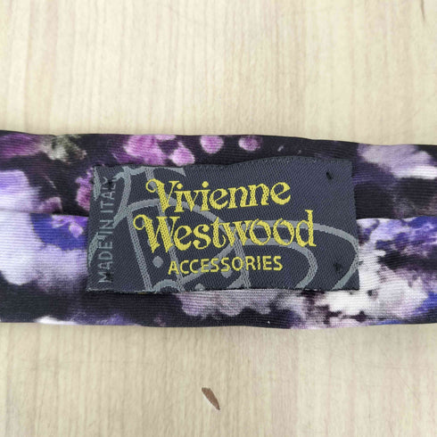 ヴィヴィアンウエストウッド Vivienne Westwood MADE IN ITALY 花柄転写プリントシルクネクタイ メンズ
