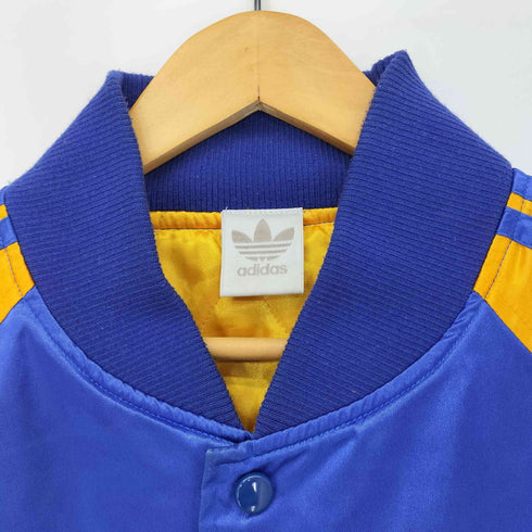 アディダス adidas 80S デサント製トレフォイルロゴ ラグラン 2トーン ナイロンスタジャン メンズ M-L
