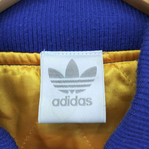 アディダス adidas 80S デサント製トレフォイルロゴ ラグラン 2トーン ナイロンスタジャン メンズ M-L
