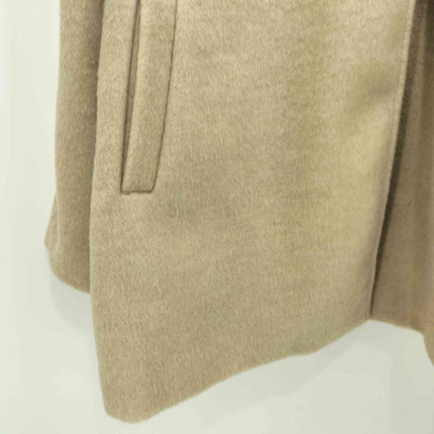 NOGLE ウールモヘアシャギーミドルオーバーコート レディース F