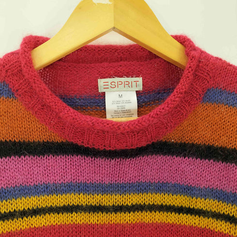 エスプリ ESPRIT モヘア67% ロールネックボーダーニット メンズ JPN:M