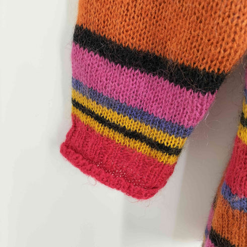 エスプリ ESPRIT モヘア67% ロールネックボーダーニット メンズ JPN:M