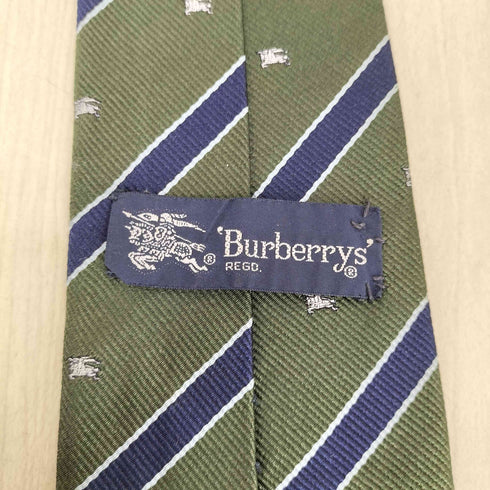 バーバリーズ BURBERRYS 騎士刺繍レジメンタルストライプネクタイ メンズ