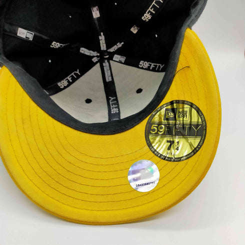 ニューエラ NEW ERA 90-00S 青タグ 59FIFTY ベースボール ロゴ NY 刺繍 キャップ メンズ 7 1/4