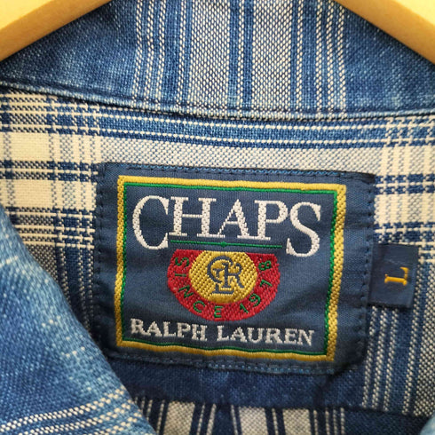 チャップスラルフローレン CHAPS RALPH LAUREN 80S BD チェック L/S シャツ メンズ JPN:L