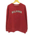 トミーヒルフィガー TOMMY HILFIGER 00S カレッジロゴ Vガゼット クルーネックスウェット メンズ import:L