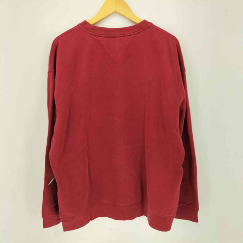 トミーヒルフィガー TOMMY HILFIGER 00S カレッジロゴ Vガゼット クルーネックスウェット メンズ import:L
