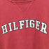 トミーヒルフィガー TOMMY HILFIGER 00S カレッジロゴ Vガゼット クルーネックスウェット メンズ import:L