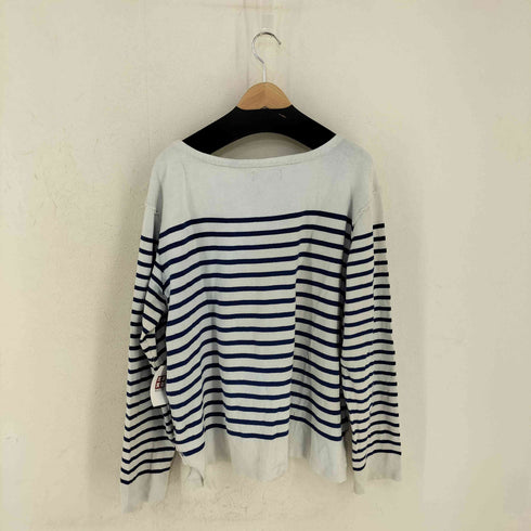 ポロバイラルフローレン Polo by RALPH LAUREN 90-00s リメイク 裾ステンシル バスクシャツ マチ付き メンズ import:XL