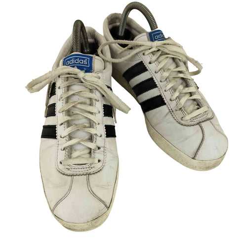アディダス adidas GAZELLE VINTAGE - WHITE/BLACK/GOLD メンズ JPN:25
