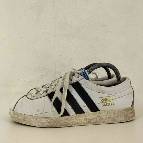 アディダス adidas GAZELLE VINTAGE - WHITE/BLACK/GOLD メンズ JPN:25
