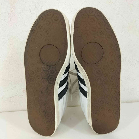 アディダス adidas GAZELLE VINTAGE - WHITE/BLACK/GOLD メンズ JPN:25