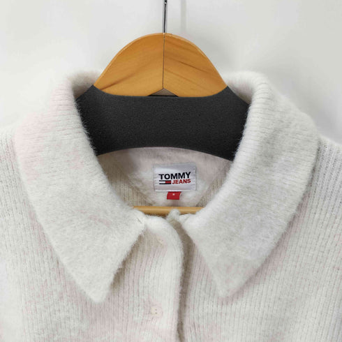 トミージーンズ tommy jeans CROP BOXY FIT POLO SWEATER レディース import:S