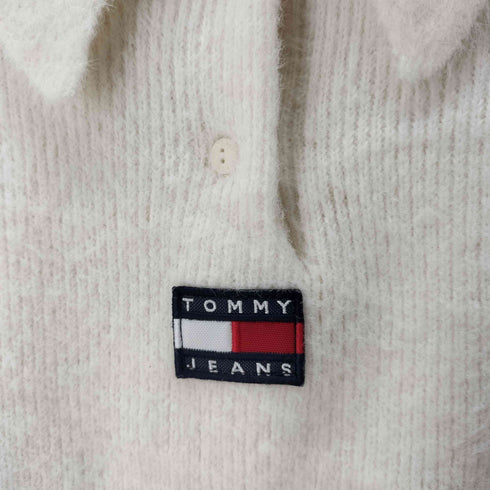 トミージーンズ tommy jeans CROP BOXY FIT POLO SWEATER レディース import:S