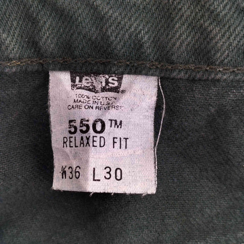 リーバイス Levis 90S USA製 550 ワイドテーパードデニム 後染 メンズ 36/30