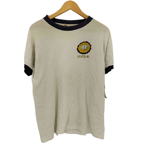カレッジパシフィック Collegiate Pacific 80S USA製 UCLAプリント リンガーTシャツ メンズ import:L