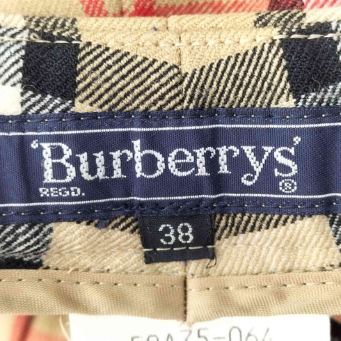 バーバリーズ BURBERRYS ノヴァチェックジップポケットパンツ レディース 38