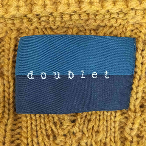 ダブレット doublet バイカラーショールカラ―カーディガン メンズ S