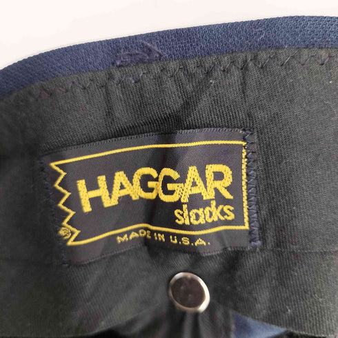 ハガークロージング HAGGAR 80S TALONジップ ワイドスラックス メンズ