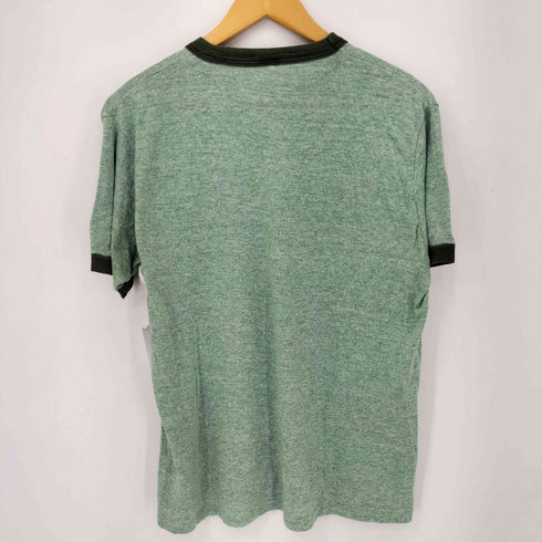 スポーツウエア Sportswear 70S USA製 BAY TREE プリント リンガーTシャツ メンズ import:L