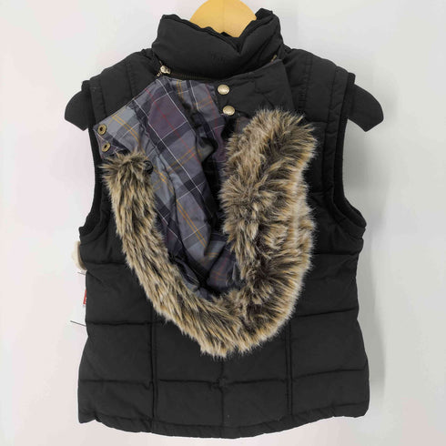 バブアー Barbour ファーフーデッドダウンベスト レディース FR:34