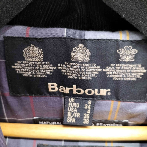 バブアー Barbour ファーフーデッドダウンベスト レディース FR:34