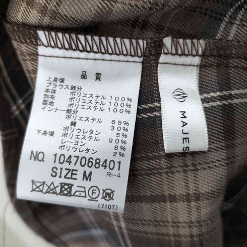 マジェスティックレゴン MAJESTIC LEGON ウエストきゅっとミルフィーユワンピ レディース JPN:M