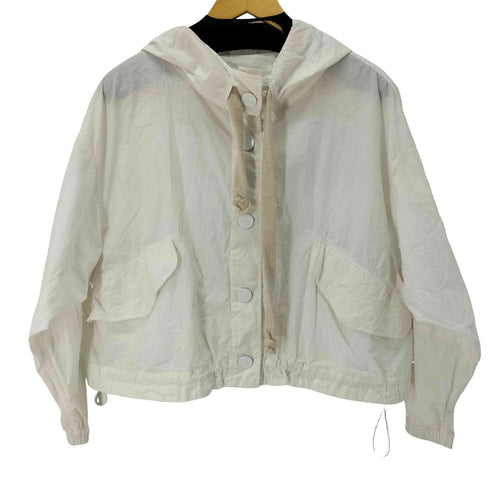 meimeij MADE IN ITALY クロップドフーデッドジャケット レディース