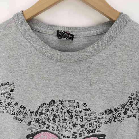 ステューシー Stussy ボーンスカル サングラス ロゴ L/S Tシャツ メンズ import:L