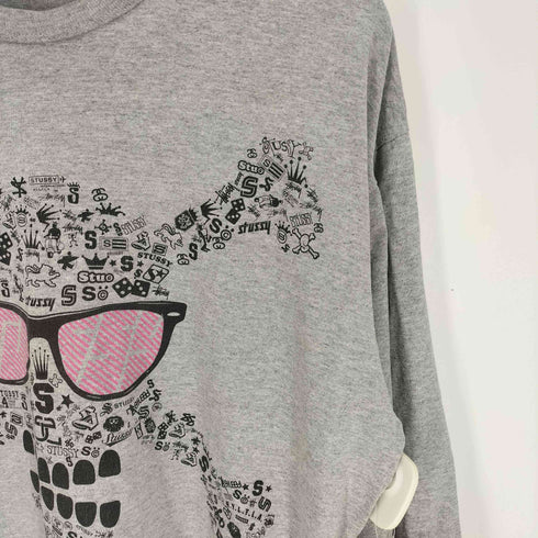 ステューシー Stussy ボーンスカル サングラス ロゴ L/S Tシャツ メンズ import:L