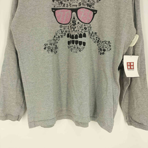 ステューシー Stussy ボーンスカル サングラス ロゴ L/S Tシャツ メンズ import:L