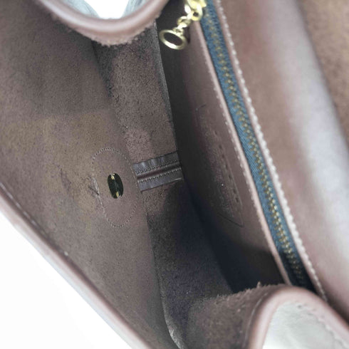 コーチ COACH OLD 80S USA製 ターンロック レザーショルダーバッグ レディース