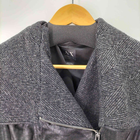 アルマーニエクスチェンジ ARMANI EXCHANGE 切替ライダースジャケット レディース import:S